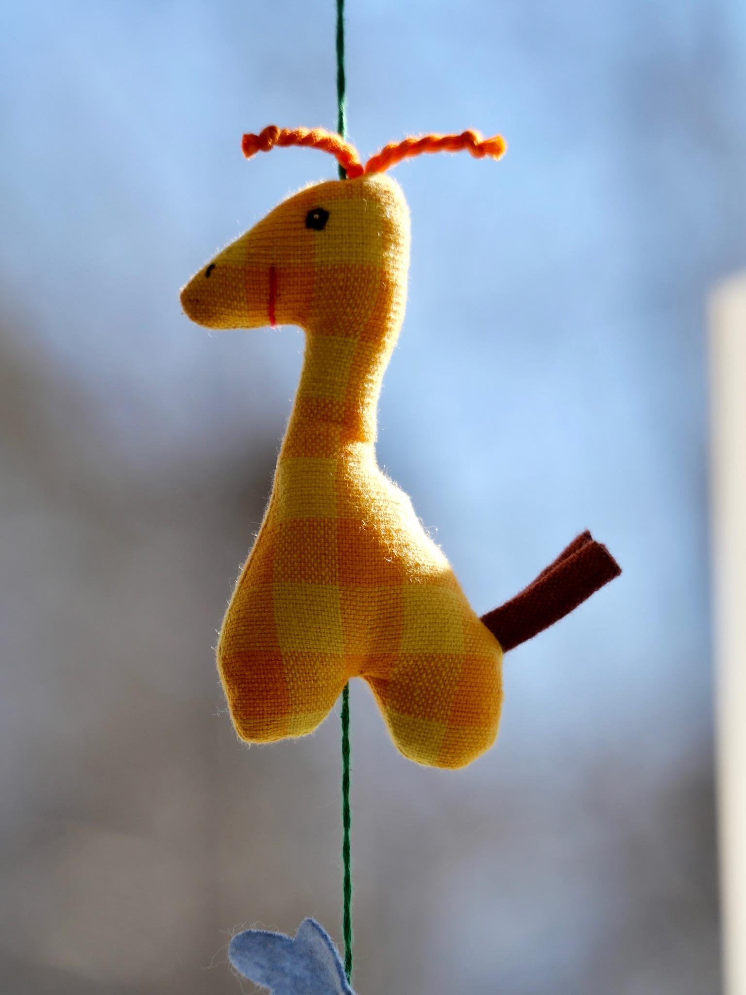 Gul giraff i tyg