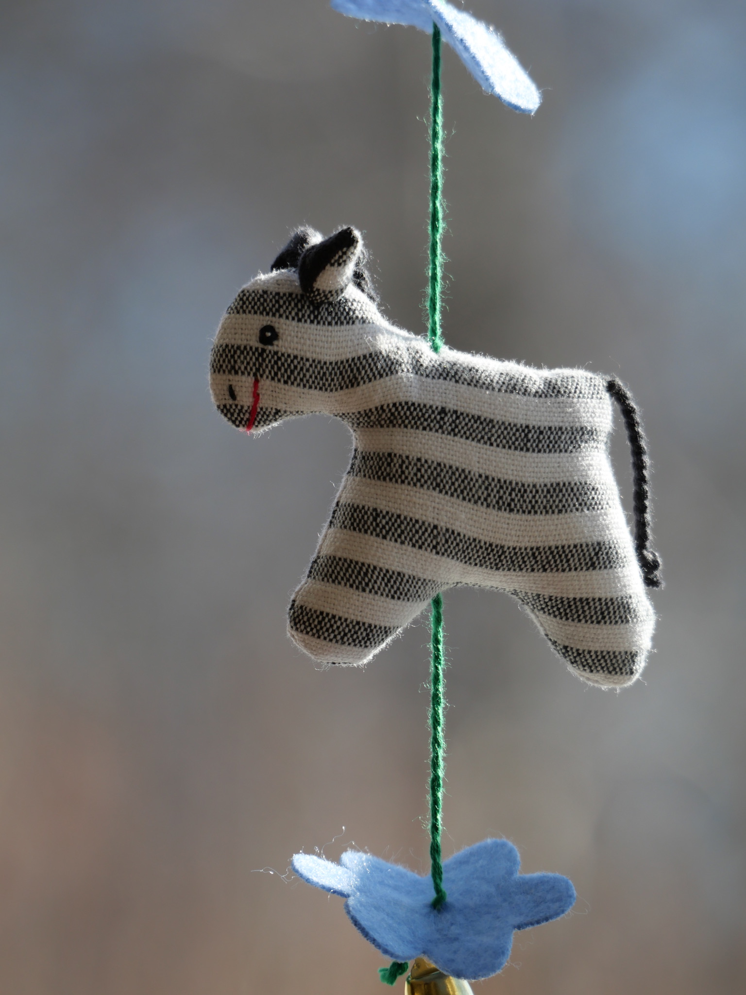 Liten zebra i tyg