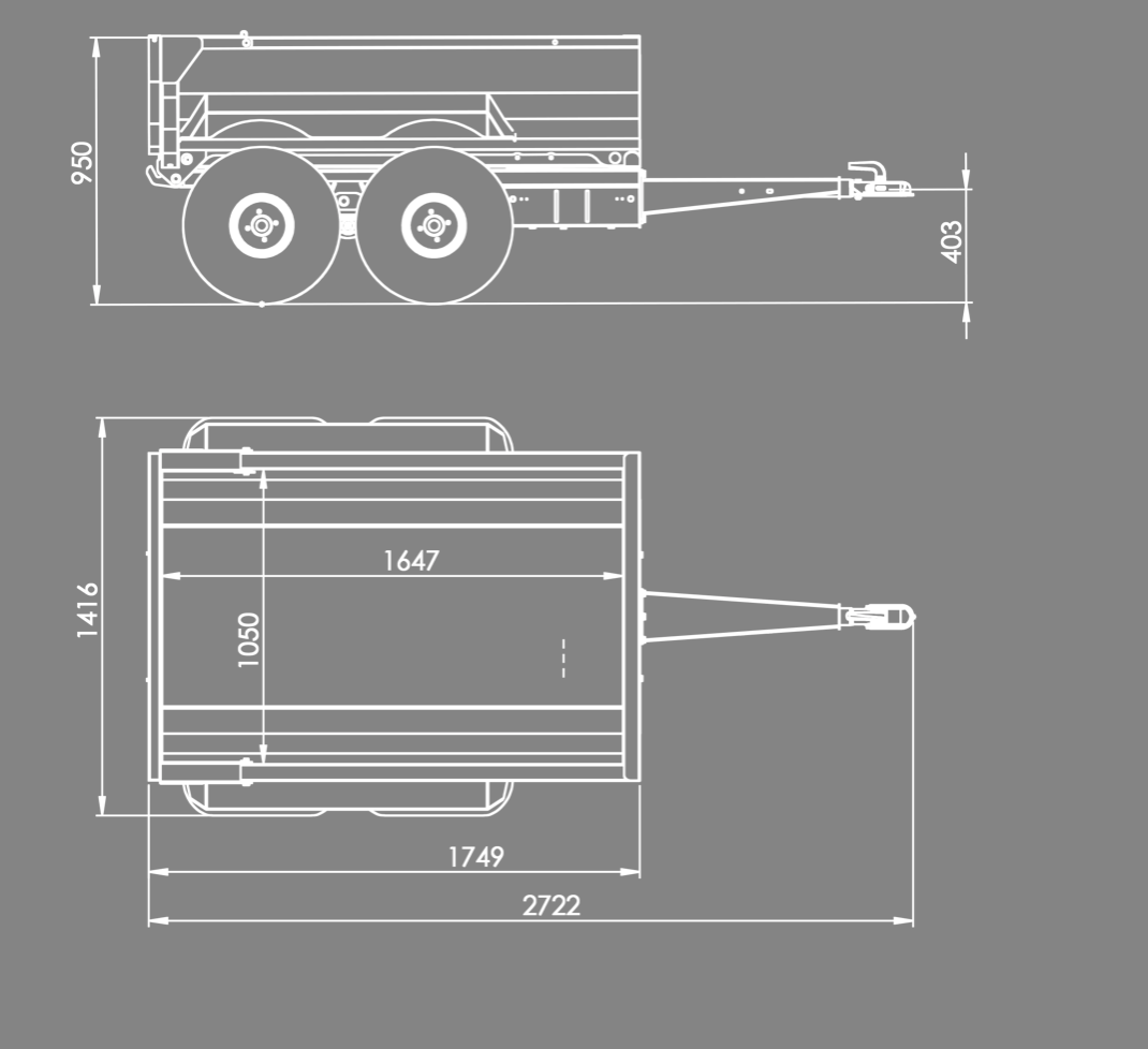 Dumpervagn ATV Chapman DT100+ BLACK EDITION (FRI frakt) - 13