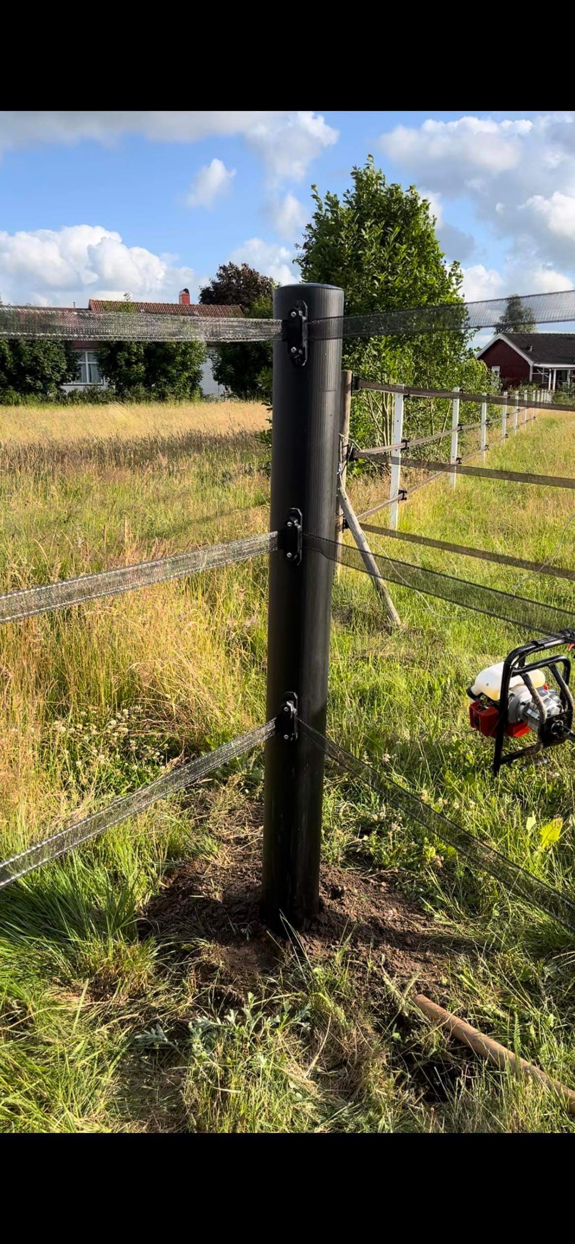 Hörn- och grindstolpe 135 mm med lock - 6
