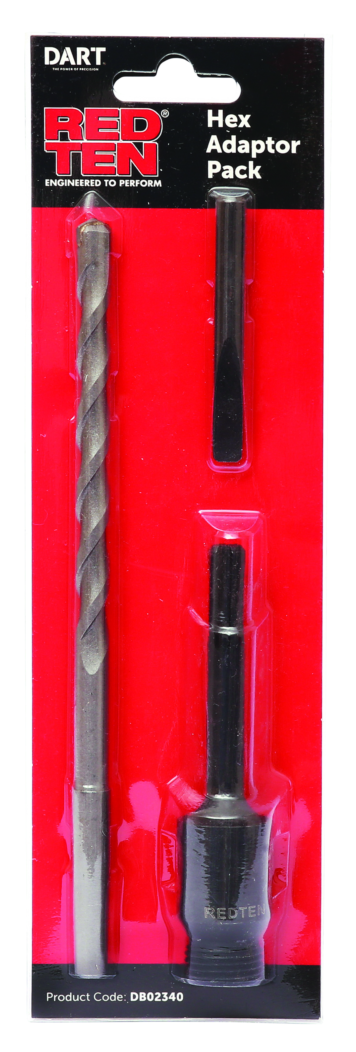 Hex Adaptor Pack, Includes: Hexagonal drill chuck, Center drill adapter, drift key