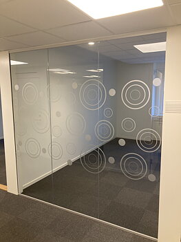 Glaspartier / Lamellglas 10, 76mm (85x205cm)