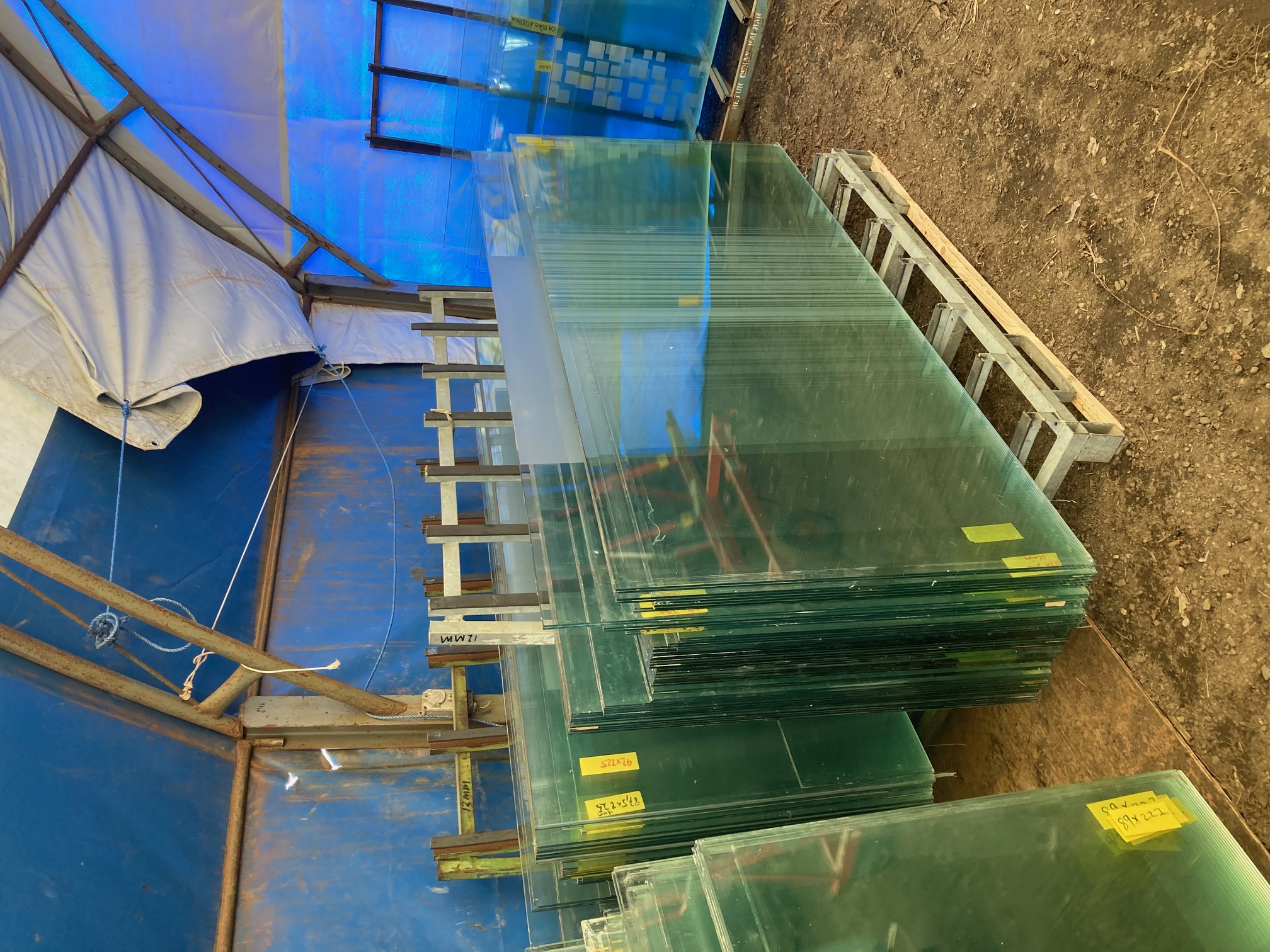 Glaspartier / Lamellglas 10,76mm (69-86x210cm) - 4