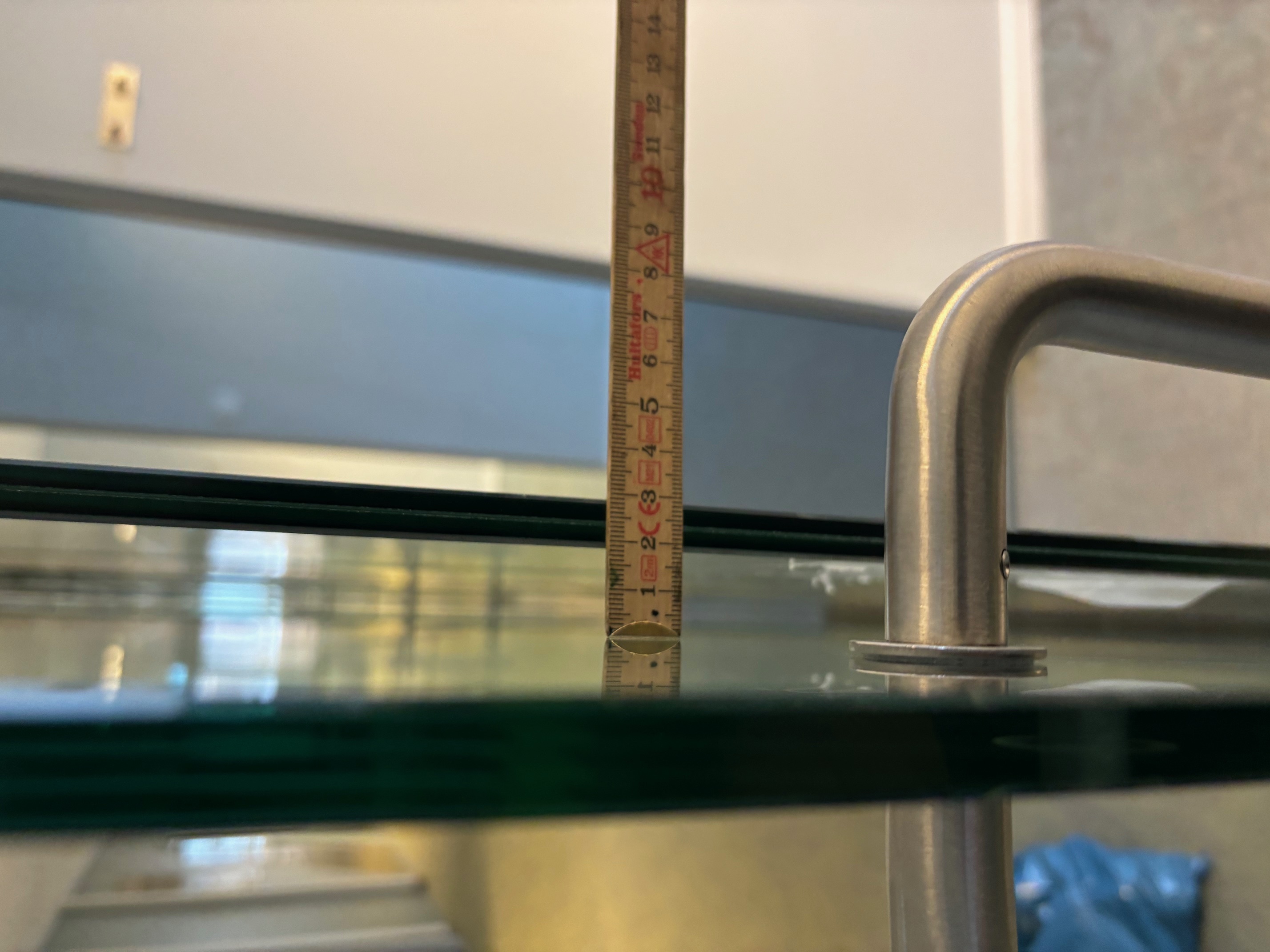 Glasparti med skjutdörr 10mm, 231x253cm - 6