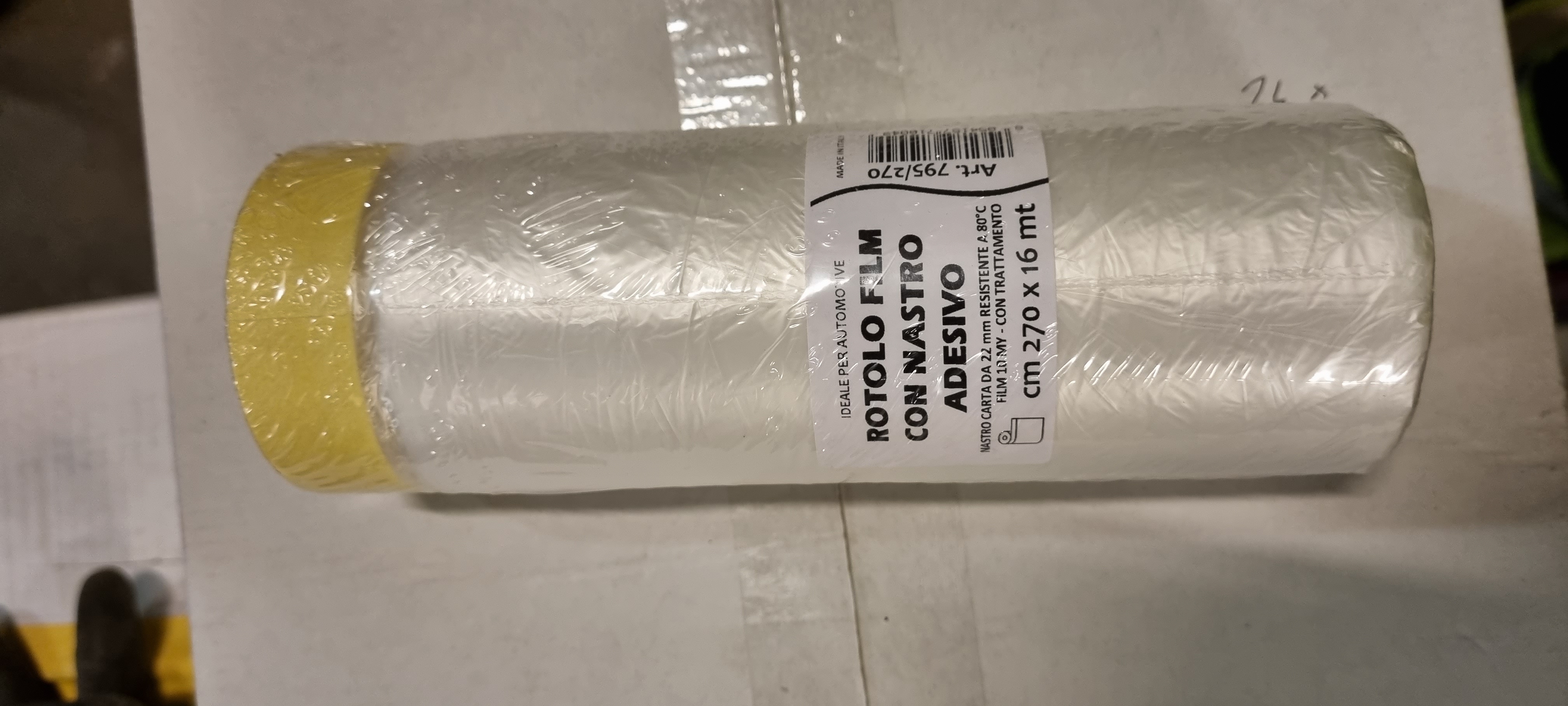Skyddsfolie ROTOLO med maskeringstejp 2,7x16m