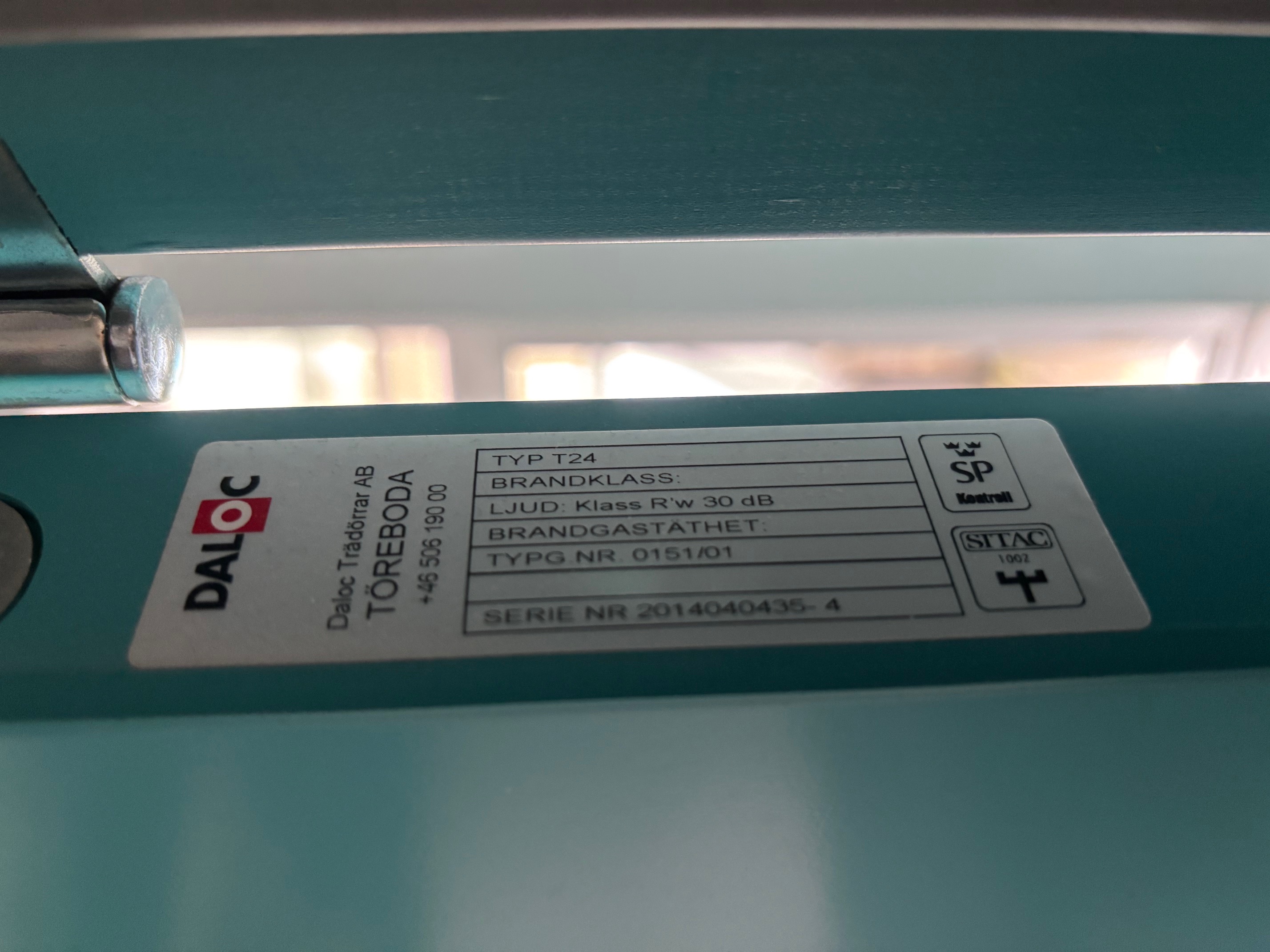 Innerdörr 89x203,3 HH 30db - 2