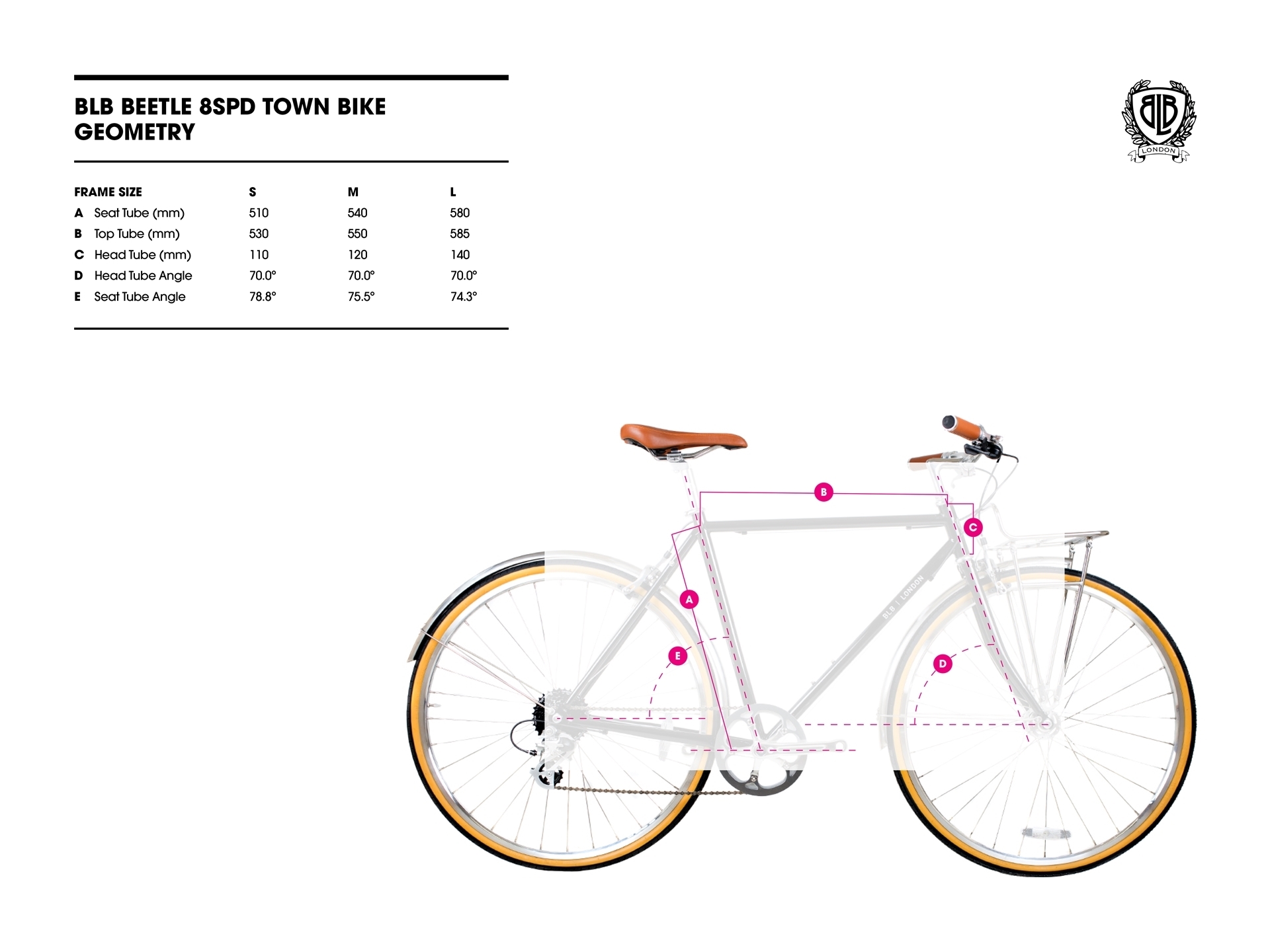 BLB BUTTERFLY 3SPD TOWN BIKE - BLACK - 3