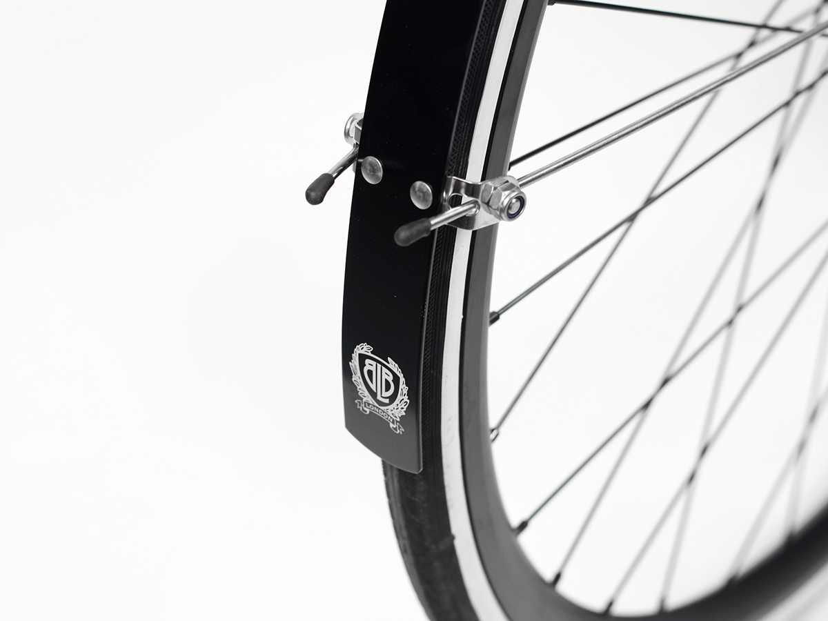 BLB Classic Alloy Fenders - Matt Black  - 3