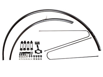 BLB Classic Round Fenders - Polished Black