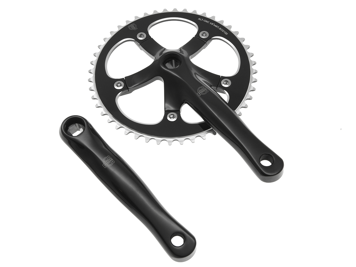  BLB Track Crankset - Polished Black