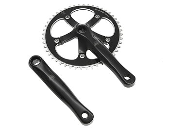  BLB Track Crankset - Polished Black