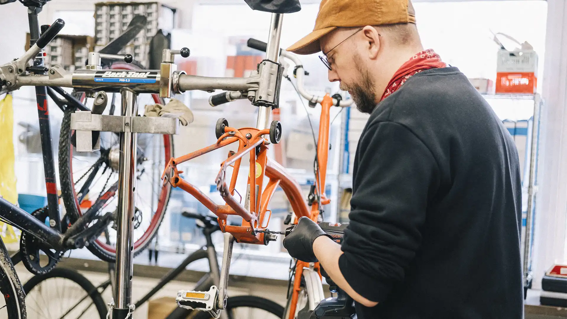 Cykelservice hos Stigbergets Cykel i Majorna
