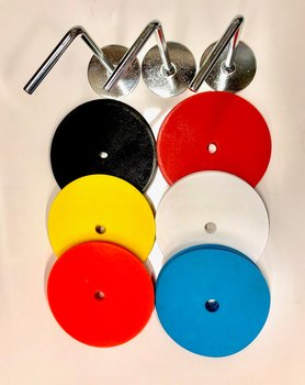 Platta koner 6-Pack Olika Färger 15cm /dm , exklusive hållare