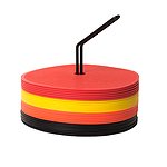 Platta koner 6-Pack Olika Färger 15cm /dm , exklusive hållare