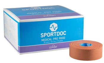 Kropps tejp, Medical Pro Rigid, Sportdoc 10m x 2,5cm  eller 3,8cm