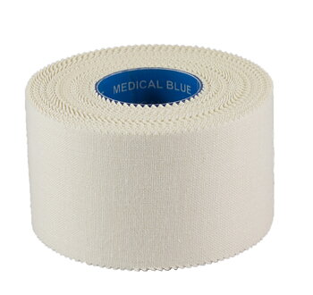 Coach tape Medical Blue 38mm x 9,1m St,  Vit kroppstejp