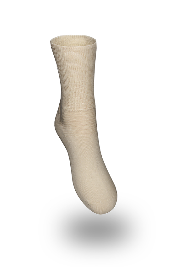 Strumpa Ankel  bomull, frottesula. Khaki Prosox