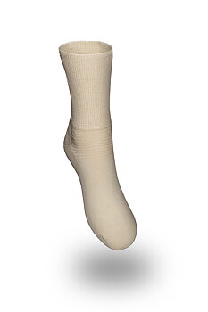Strumpa Ankel  bomull, frottesula. Khaki Prosox