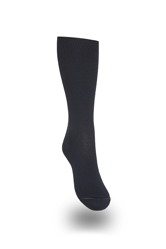 Medisox COMFORT stödstrumpa. Marin. Två benvidder.