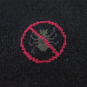 Antifästing ankelstrumpa Svart. Inbyggt insektsskydd