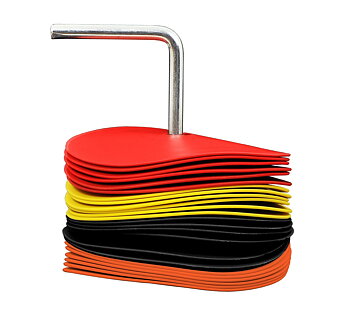 Platta koner  24-pack, 15cm /dm Mixade färger