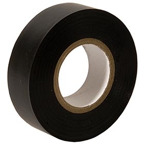  Benskyddstejp Svart 100St, 19mm x 20m  PVC