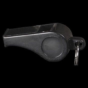 Visselpipa svart medium 55mm, med kula