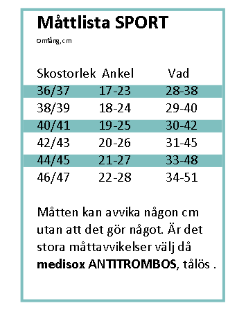 Sport Strumpa med kompressio Medisox storlek 38/39 - 2