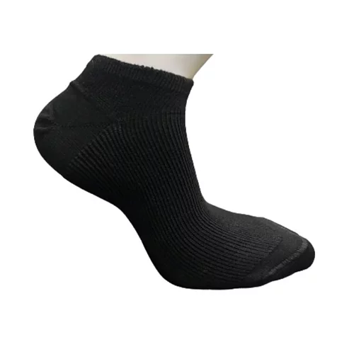Golfstrumpa låg  svart, comfort