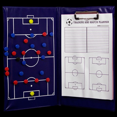 Taktikmapp fotboll med block och magneter