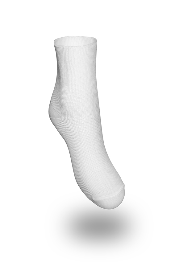 Strumpa  ankel. Vit Medisox COMFORT 