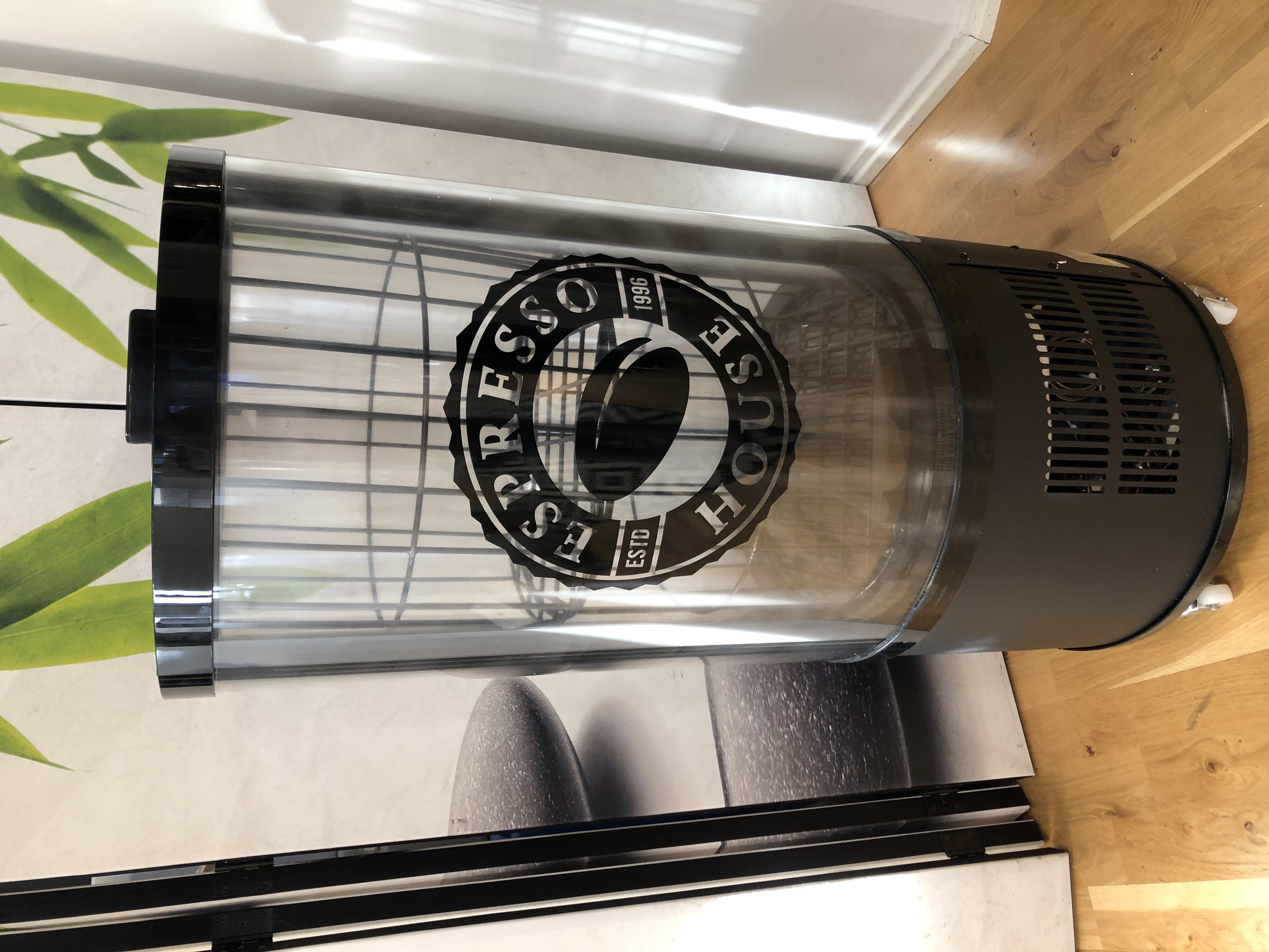 Round cooler on wheels Espresso House Interior and supplies