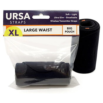 Ursa Straps - Midja, XLARGE, Stor Pouch, Svart, 114-157 cm