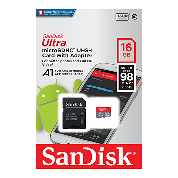 SANDISK - MicroSDXC Mobil Ultra 64GB 120MB/s UHS-I Adapt