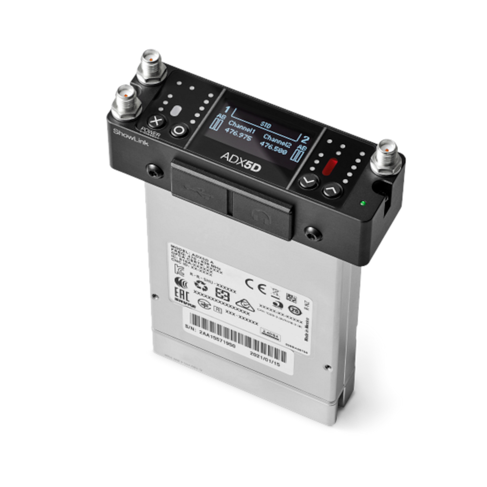 Shure - ADX5D Dual Channel Portable Receiver (470-636 MHz) - 4