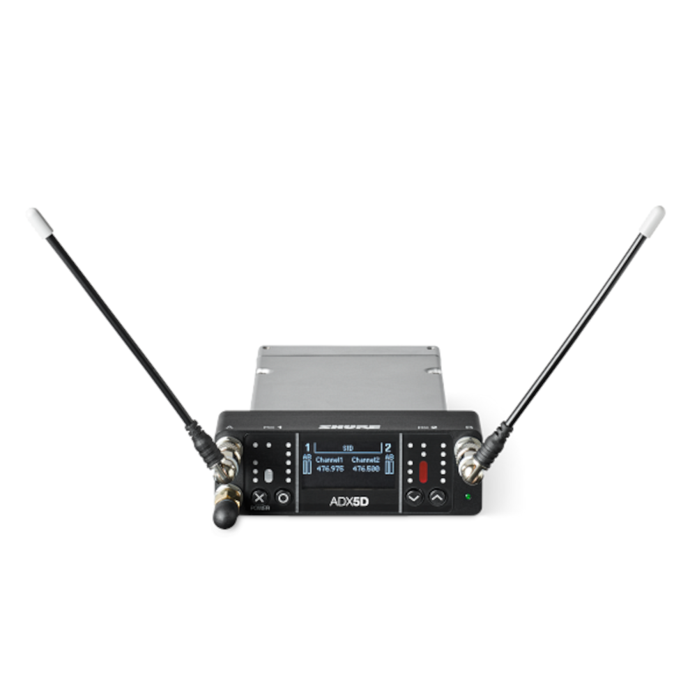 Shure - ADX5D Dual Channel Portable Receiver (470-636 MHz) - 2