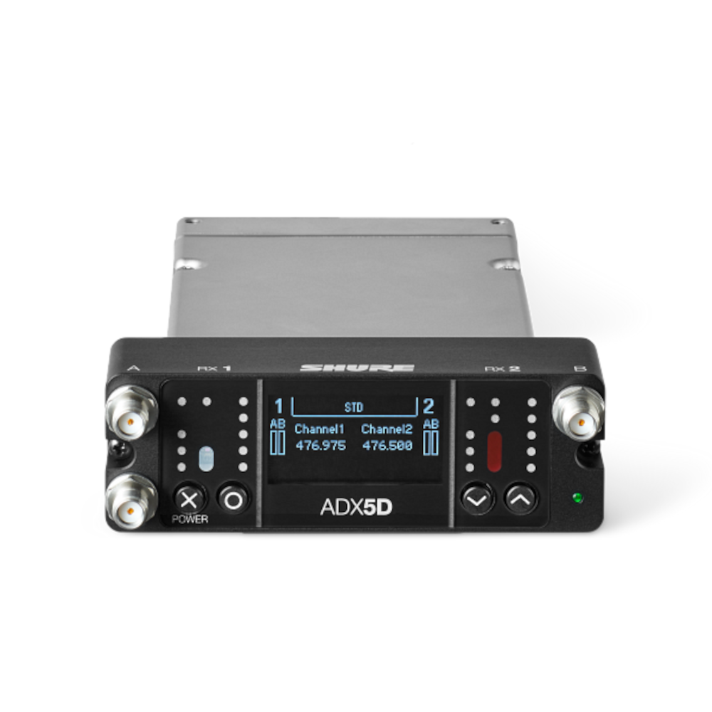 Shure - ADX5D Dual Channel Portable Receiver (470-636 MHz)