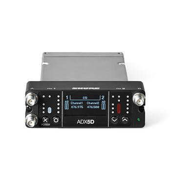 Shure - ADX5D Dual Channel Portable Receiver (470-636 MHz)