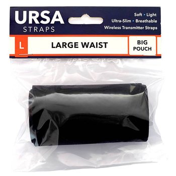 URSA Straps - Midja, LARGE, Stor Pouch, Svart, 128cm