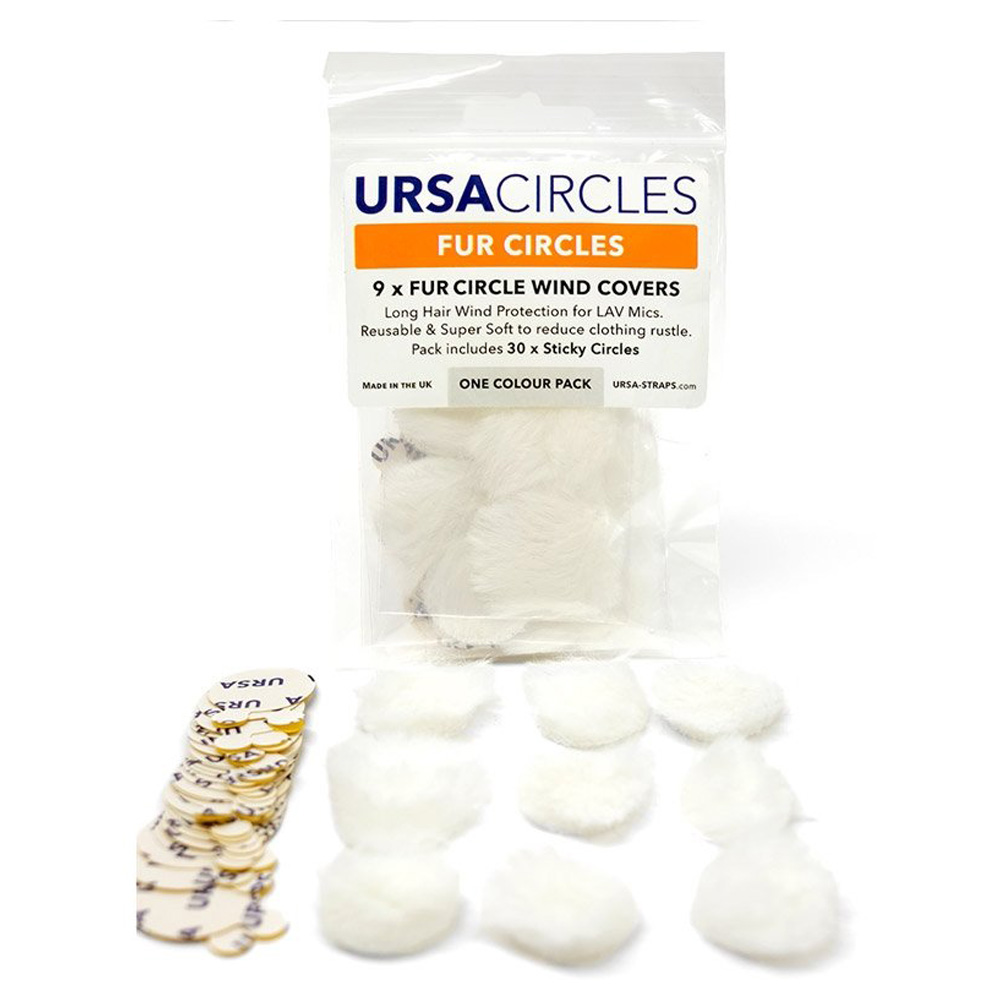 URSA Straps - Fur Circles 9 x White
