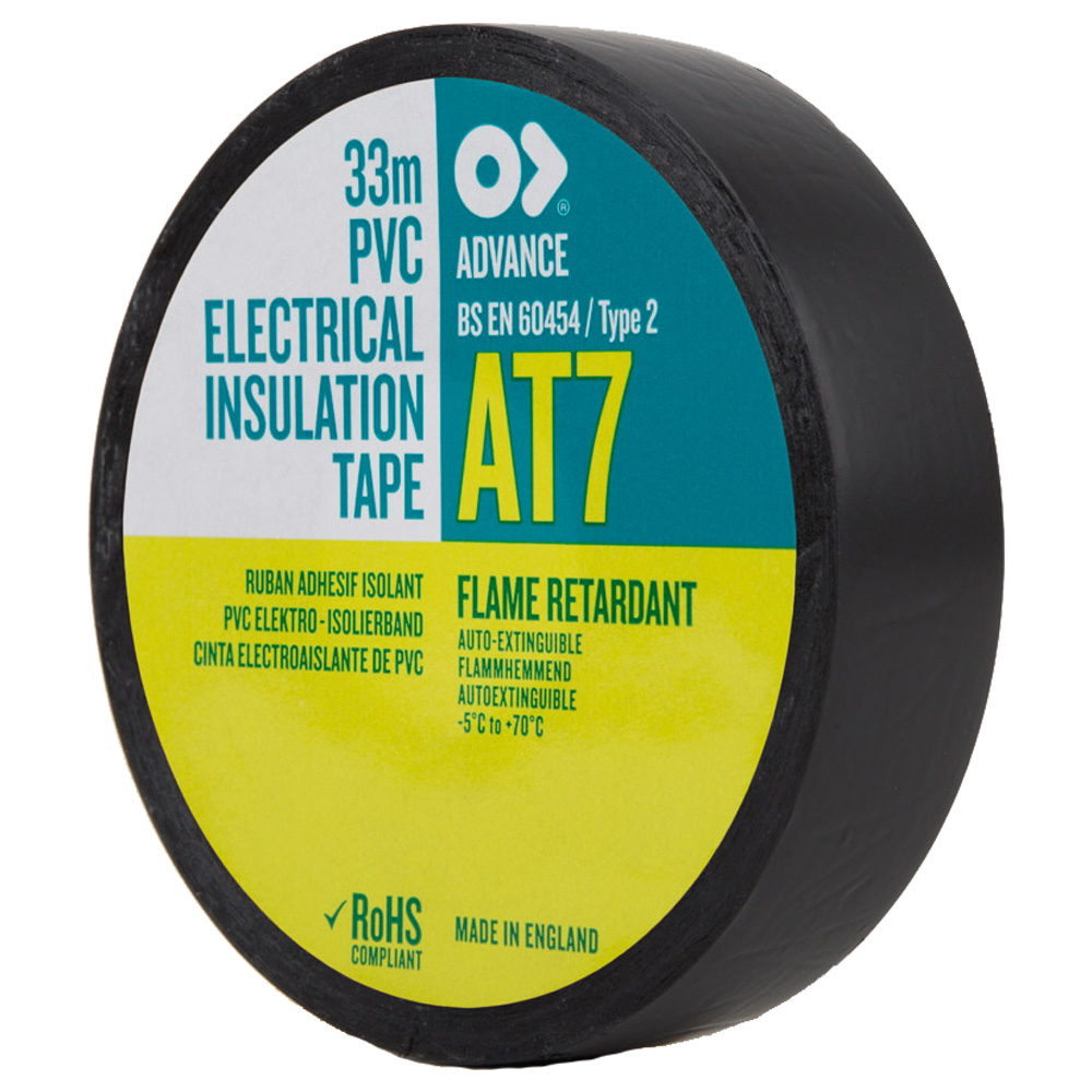 Advance - AT7 PVC Eltape 15 mm Svart