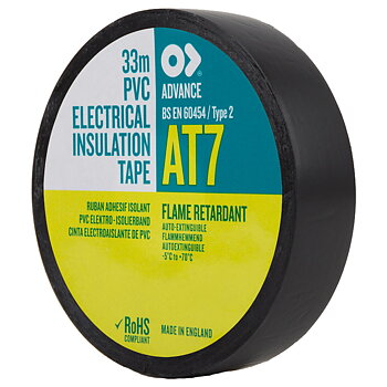 Advance - AT7 PVC Eltape 15 mm Svart