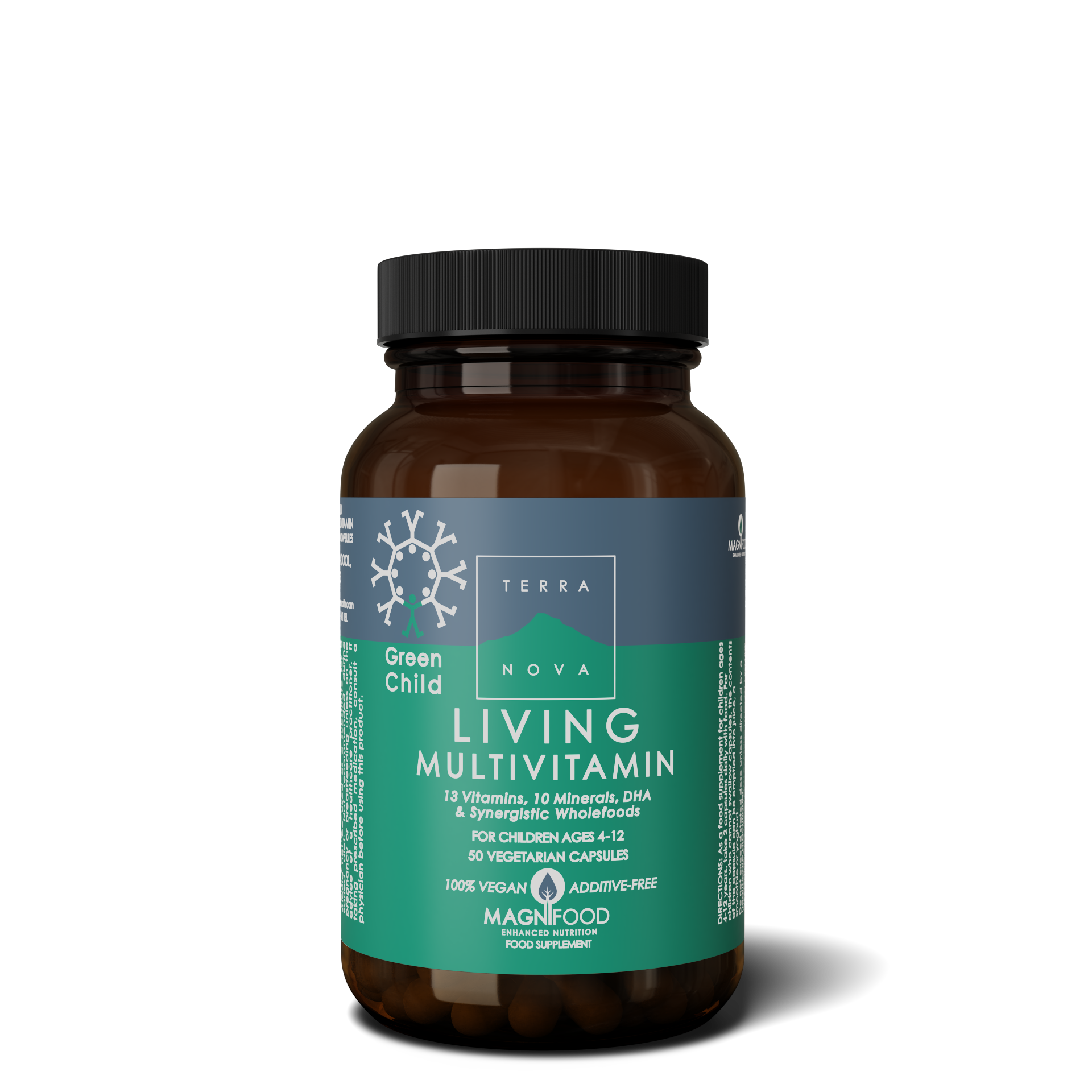 Terranova Green Child Living Multivitamin, 50kaps