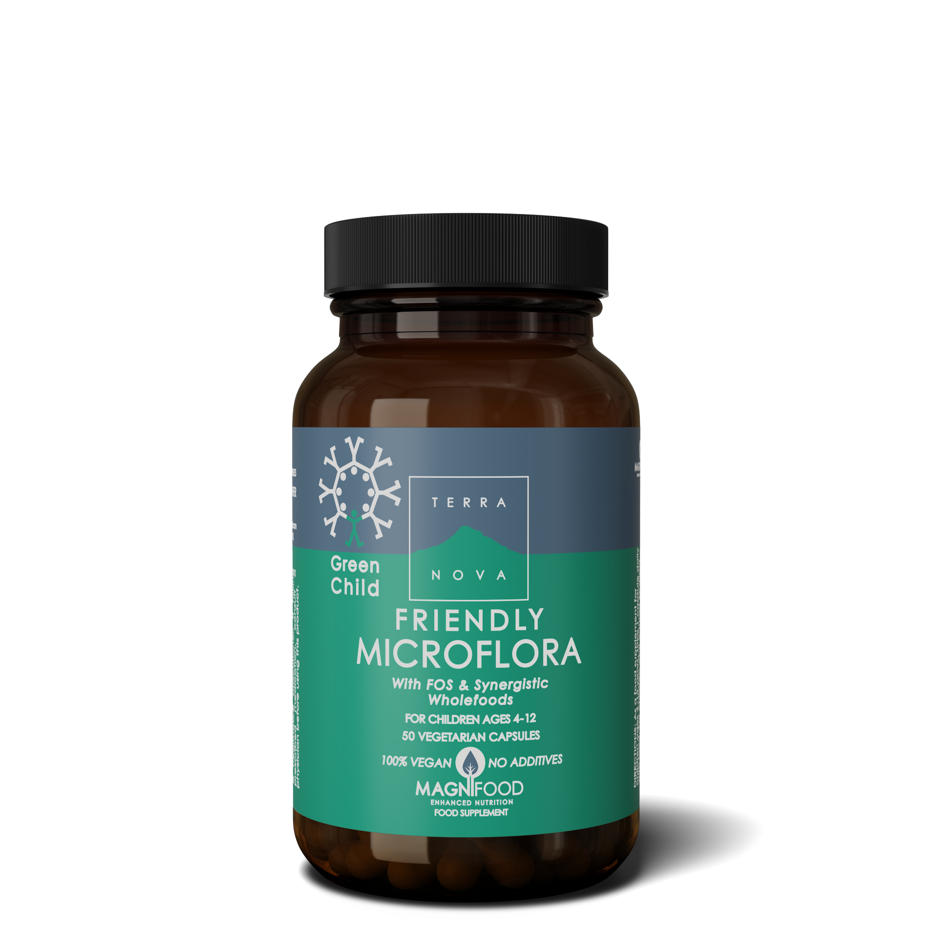Terranova Green Child Friendly Microflora, 50 kaps