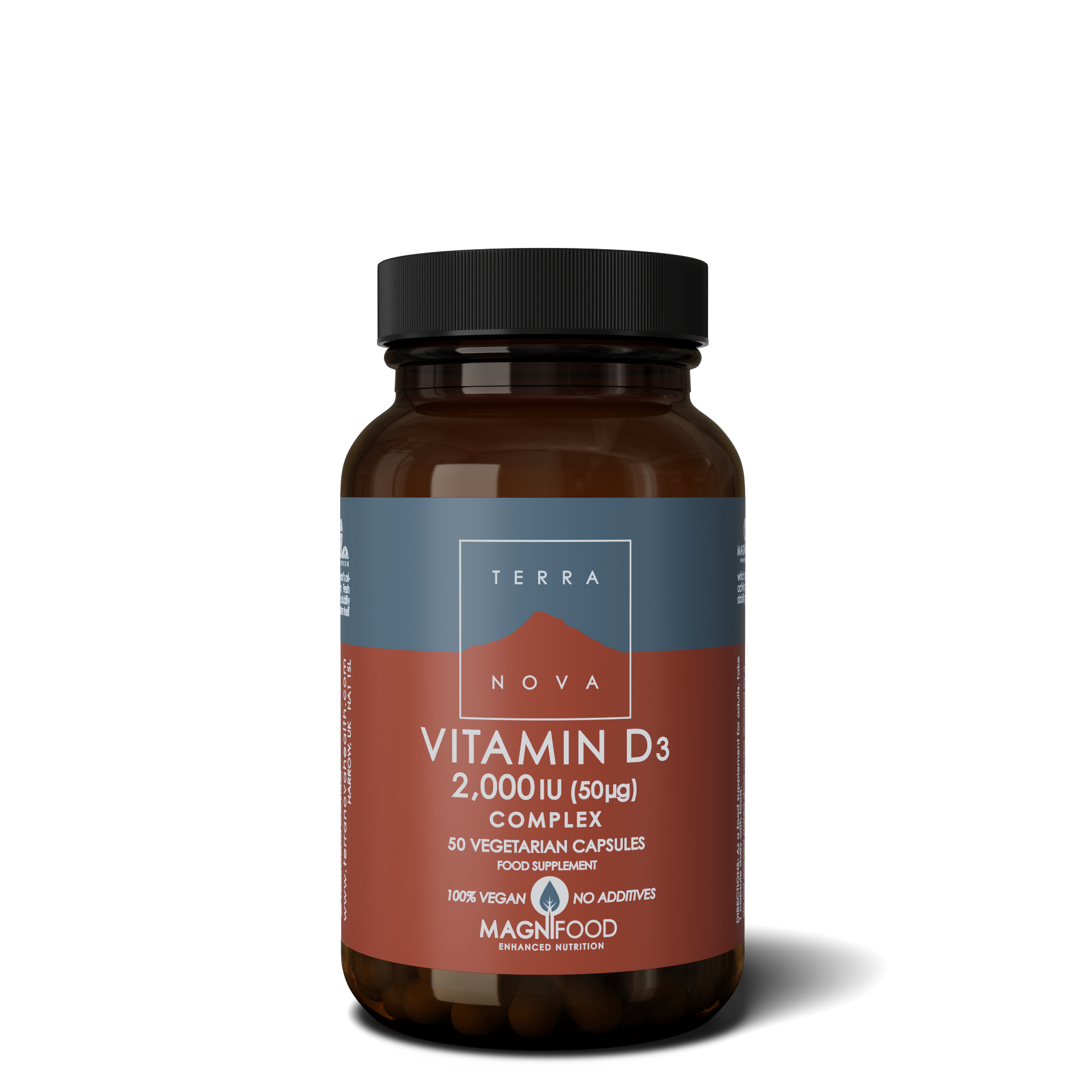 Terranova  D3-vitamin Complex  50 ug, 50 kaps.