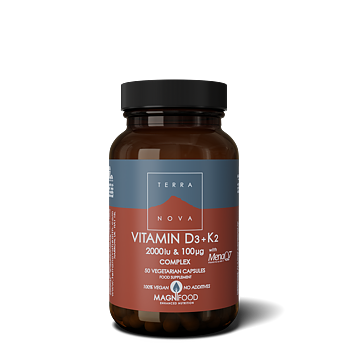 Terranova Vitamin D3 2000iu & K2 (MenaQ7®) 100µg Complex