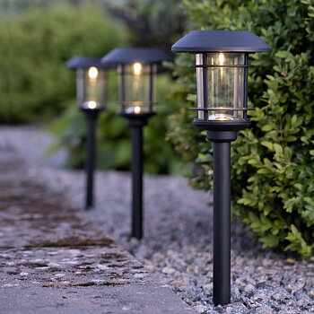 3-pack solcellslampa 34 cm