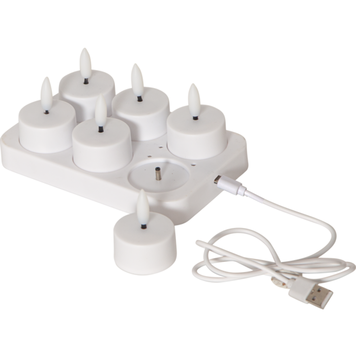 LED Värmeljus 6-p Flamme Charge - 2