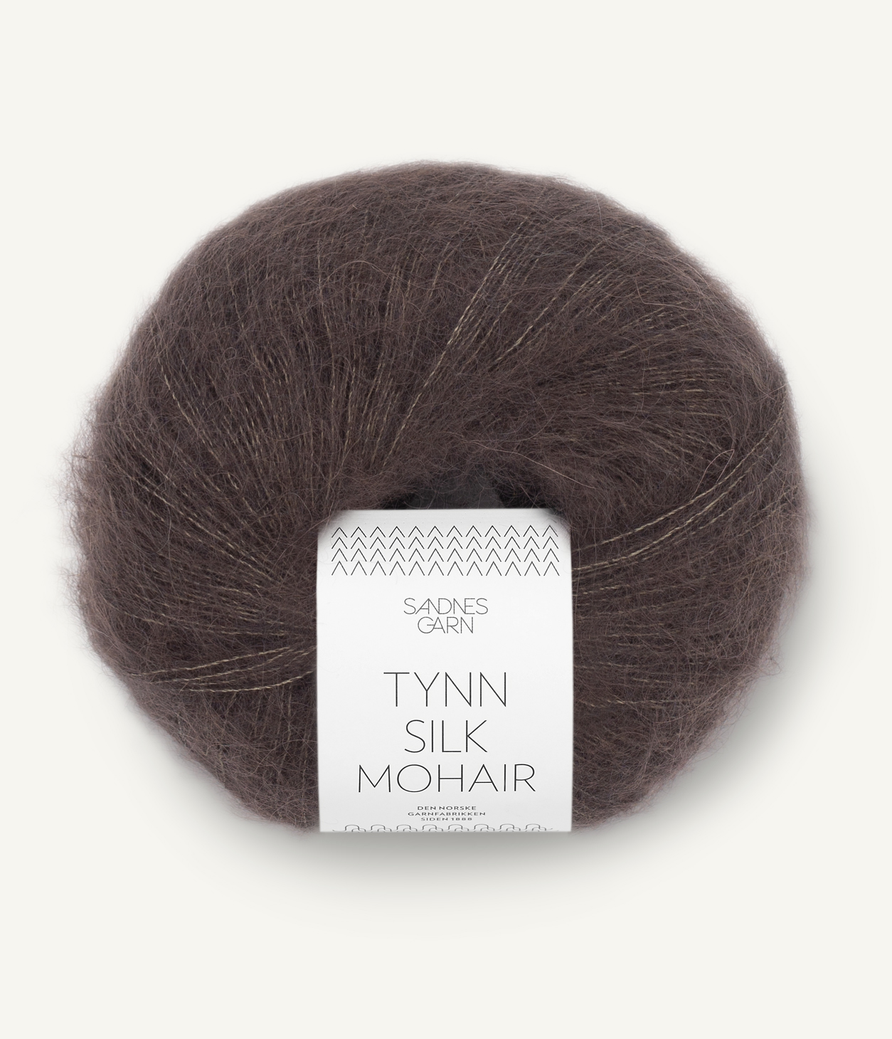 Tynn Silk Mohair, 3880 Mörk Choklad