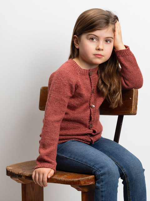 Cardigan with braids| No. 3 Organic Wool & Nettles